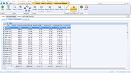 CIEL Comptabilité : Les emprunts