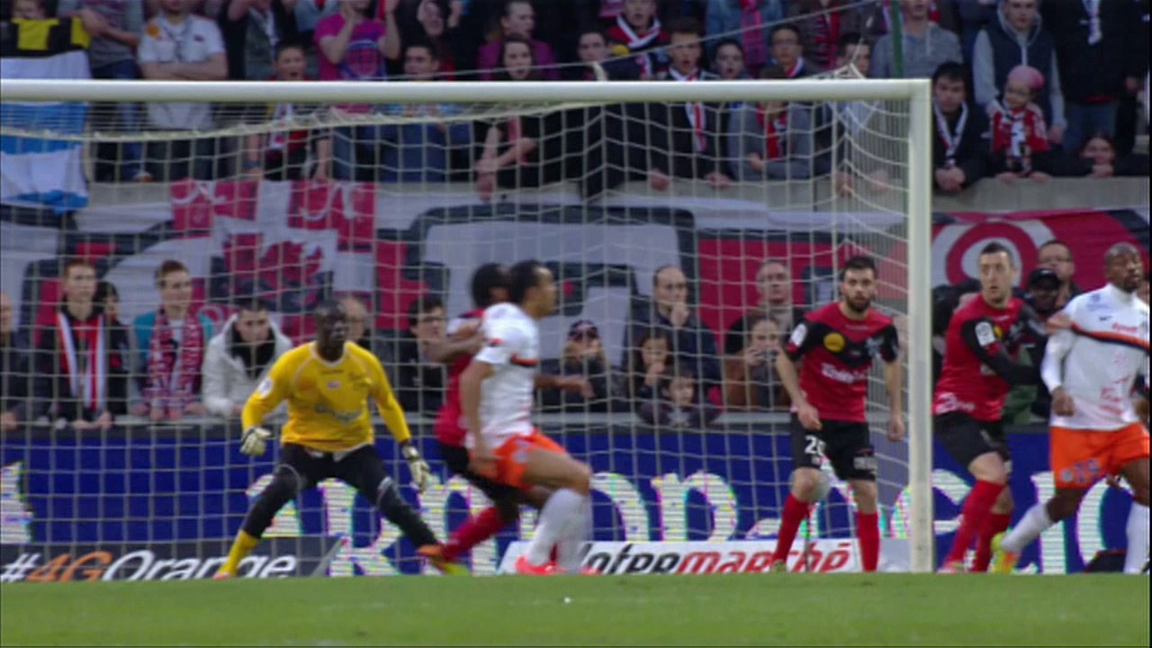 But Benjamin STAMBOULI (27ème) - EA Guingamp - Montpellier Hérault SC - (1-2) - 05/04/14 - (EAG-MHSC)