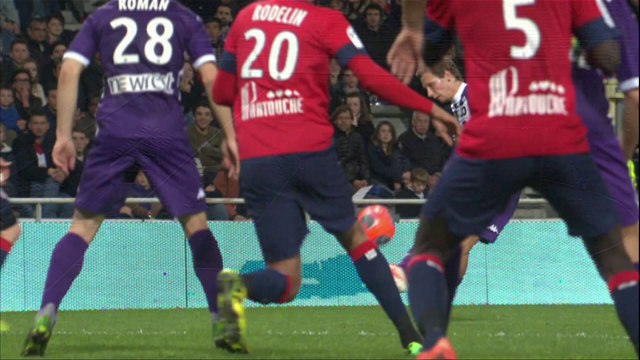 But Serge AURIER (90ème +3) - Toulouse FC - LOSC Lille - (1-2) - 05/04/14 - (TFC-LOSC)