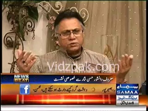 Ek taraf Shar hai doosri taraf zar aur beech mein Imran Khan takre marta phir rah hai - Hasan Nisar