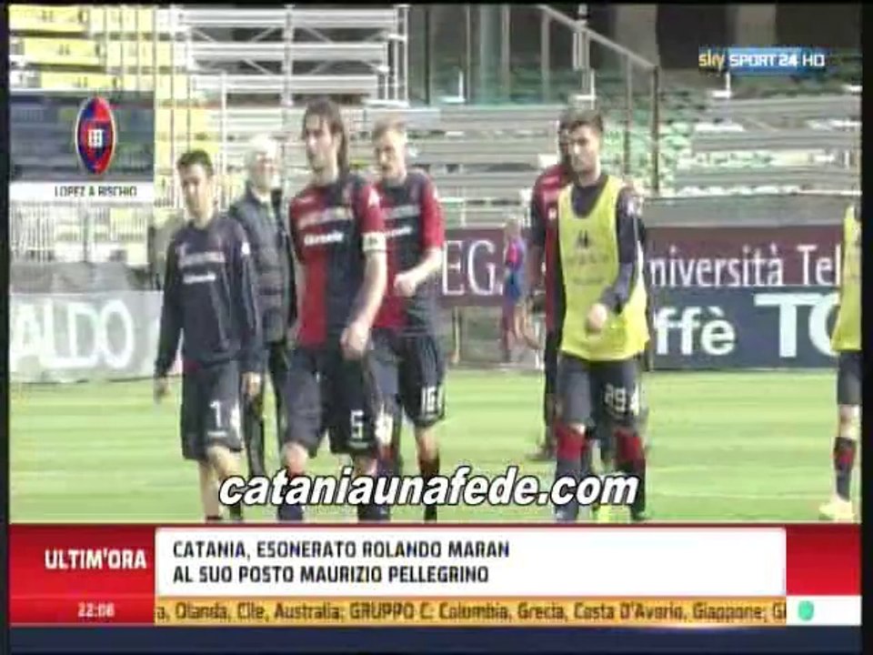 Esonerato Maran a sky