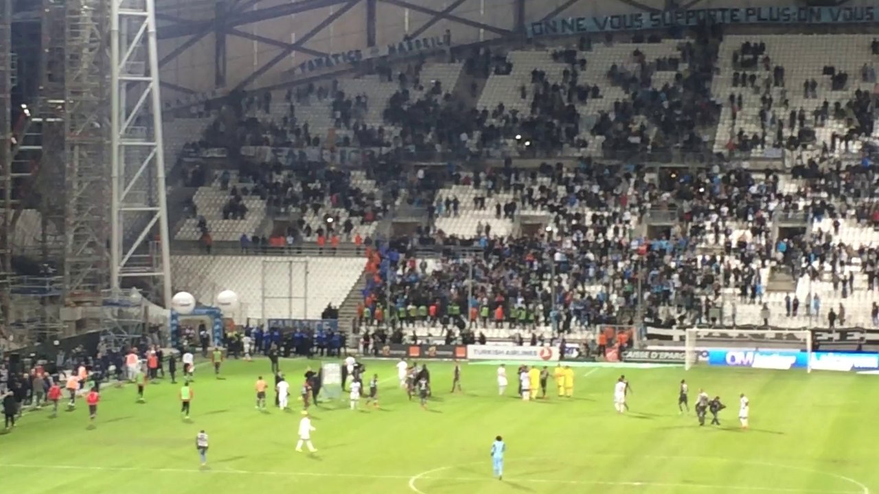 Fin du match - OM / Ajaccio - 04/04/2014