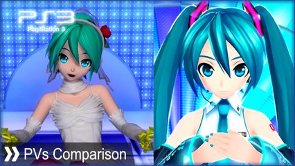 「初音ミク -Project DIVA- PS3」メルト [Comparison]