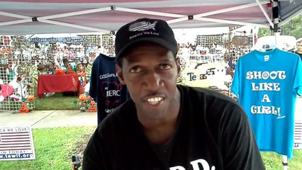 Confused Black Man Pushing Tea Party Message