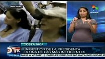 Corrupción, pobreza extrema, legado de presidenta Laura Chinchilla