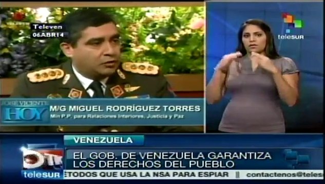 Estado venezolano garantiza derechos de ciudadanos: Rodríguez Torres