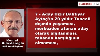 Kemal Kılıçdaroğlu, Memleketi Tunceli'de Neden Kaybetti?