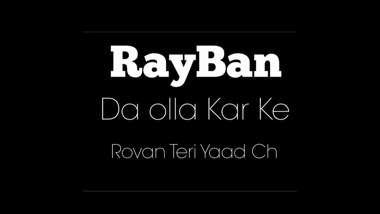 Rayban diljit dosanjh