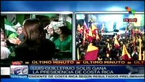 Triunfo de PAC en elección presidencial de Costa Rica es histórica