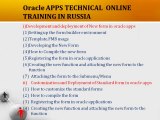 ONLINE Oracle APPS TECHNICAL  training CLASSES and TUTORIALS in BANGALORE,PUNE
