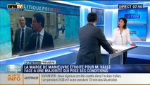 Politique Première: Déjà sous pression, Manuel Valls fait face à une majorité qui pose ses conditions - 07/04