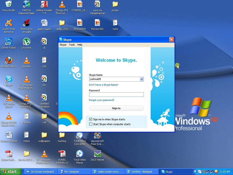 Delete Skype username