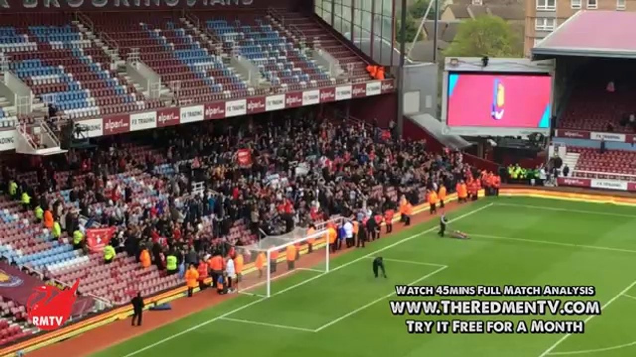 Liverpool Fans Sing We're Gonna Win The League at West Ham Lock In