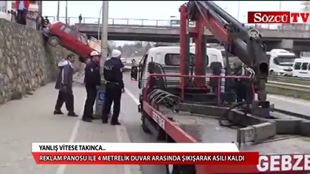 Otomobili yanlış vitese takınca.