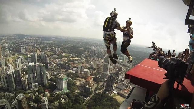 KL Tower Base Jumping 2013 Skydive Dubai Soul Flyers