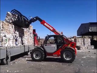 Manitou MT 732 Hurda Kağıt Balya Taşıma
