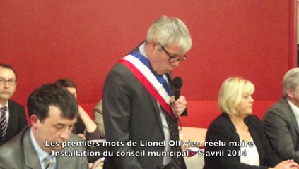 Clermont, installation du conseil municipal mars 2014