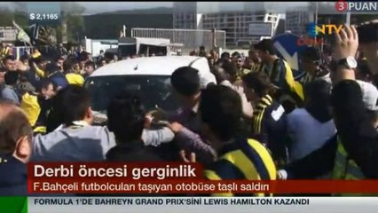 Derbi maç öncesinde çıkan olaylar