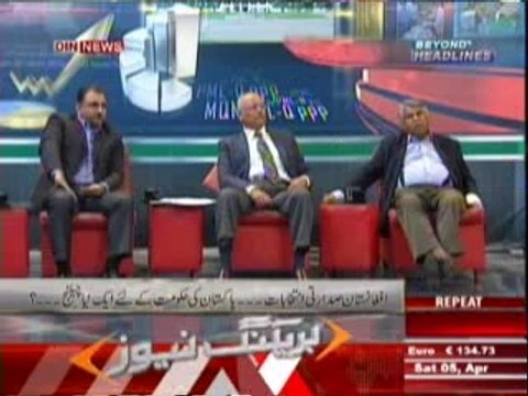 Beyond HeadLines (Afghanistan Sadarti Intikhabat ... Pakistan Ki Hukumat Ke Lye Aik Naya Challenge) 5th April 2014 Part-2