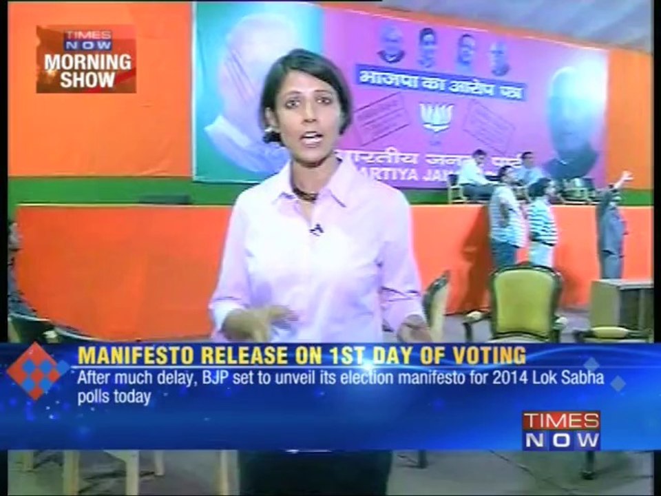 BJP to release 2014 manifesto