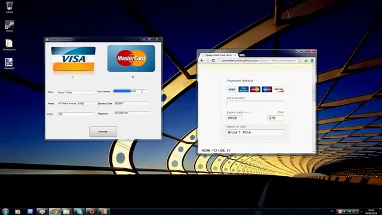 Credit Card Generator 2014 Update 100% working