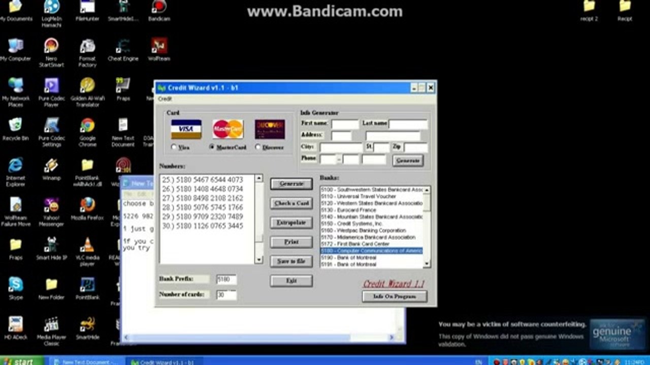 Credit Card Generator Free DOWNLOAD 2014 - video Dailymotion