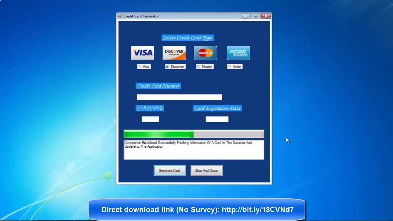 Credit Card Generator with CVV & Expiration Date - January 2014 (Updated_No Survey)