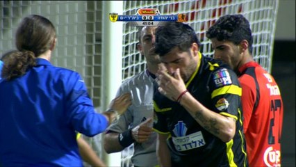 Groteskowe aktorstwo w lidze izraelskiej :)