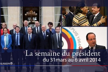 La semaine du président du 31 mars au 6 avril 2014