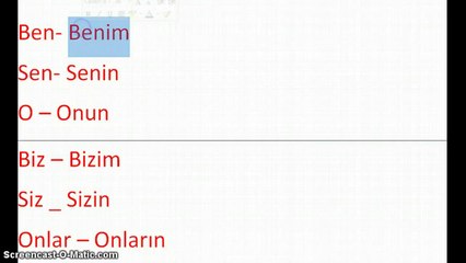 تعلم اللغة التركية مجاناً | المستوى الأول | الدرس التاسع (ملحقات الجنسية و الارقام)