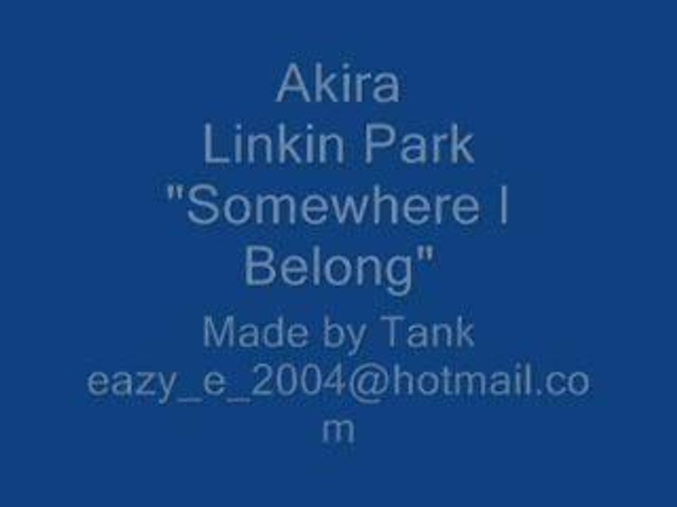 AMV AKira Linkin Park Somewhere I Belong