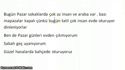 تعلم اللغة التركية مجاناً | المستوى الأول | الدرس العشرين (تمارين 2)