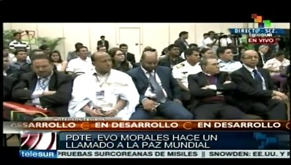 Evo Morales abre el encuentro interparlamentario en Bolivia