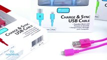 Naztech - Charge and Sync Lightning USB Colorful Cables