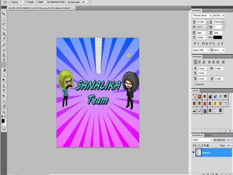 sanalika karakter png si yapmak