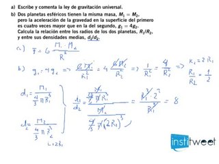 Ejercicio Intensidad de campo,relación entre radios y densidades