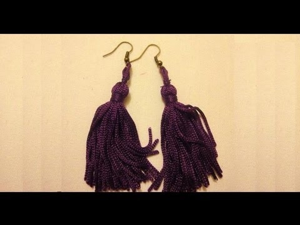 DIY Tassel Earrings EASY In Less Than 20MINUTES