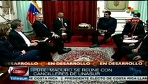 Se reúne Nicolás Maduro con comisión de UNASUR en Venezuela