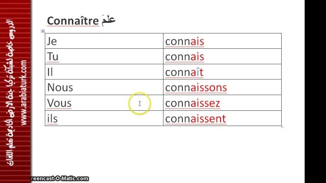 تعلم اللغة الفرنسية معنا مجانا المستوى الاول الدرس الرابع - الدرس الرابع - مدخل الى الافعال