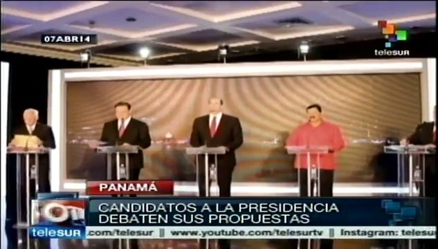 Candidatos panameños asisten al primer debate presidencial