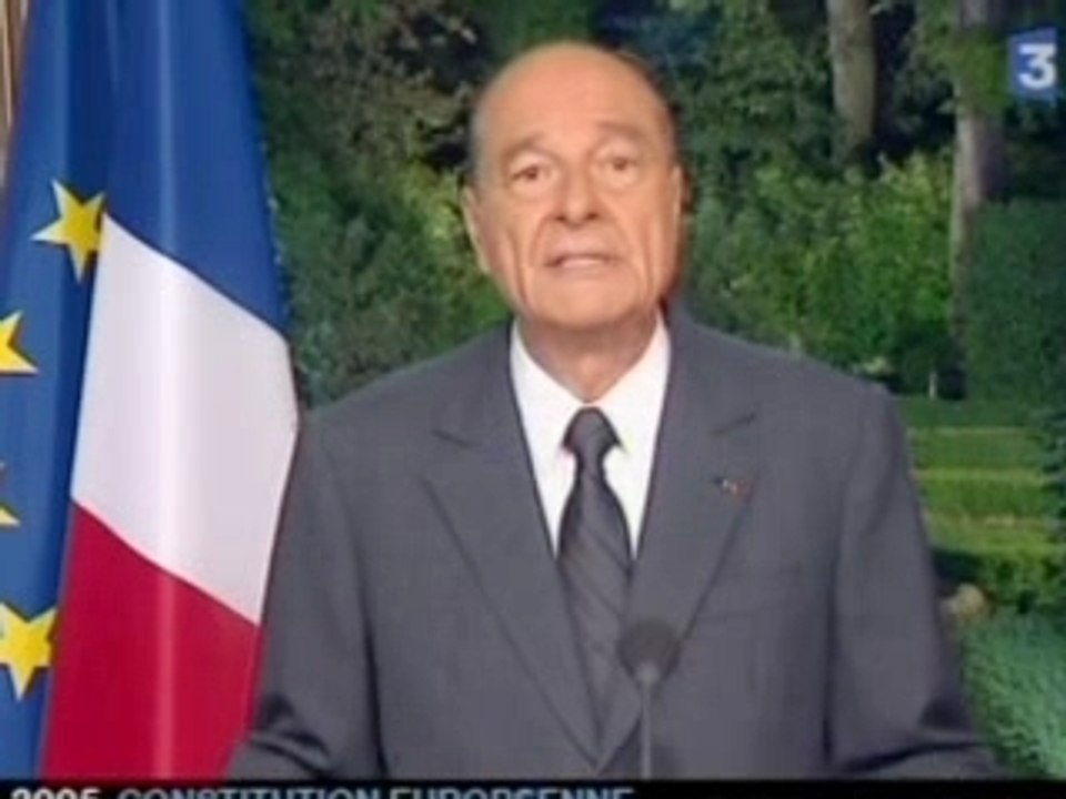 Chirac - NON au TCE - 2005