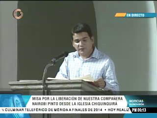 Download Video: Gremio de periodistas asiste a misa por liberación de Nairobi Pinto