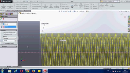 Swept Cut (kıvrımlı kes) Solidworks Uygulama