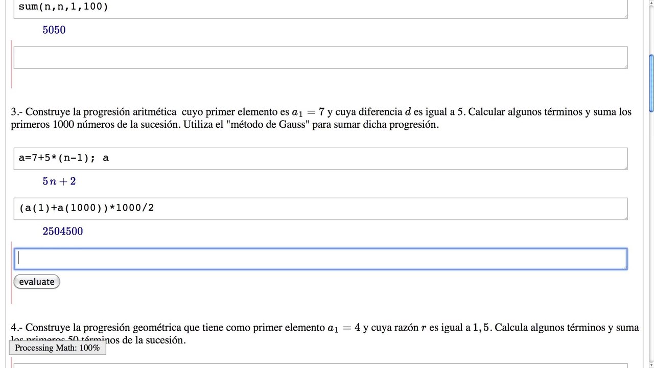 18 Sagemath y Matemáticas. Sucesiones y series