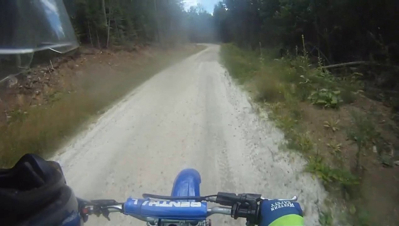 Dirt Bike Trail Slide Out Crash
