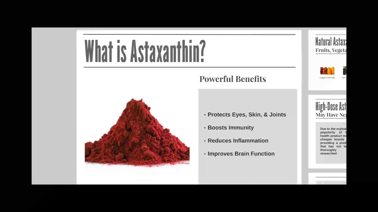 The Benefits of Astaxanthin