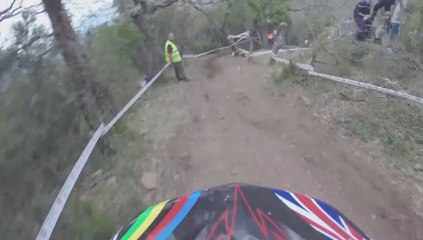 High Speed Downhill MTB CRASH - Training DH Gassin
