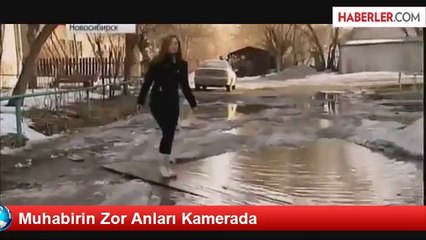 Muhabirin Zor Anları Kamerada