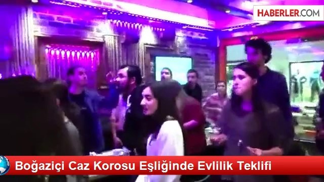Boğaziçi Caz Korosu Eşliğinde Evlilik Teklifi