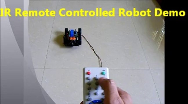 IR Remote Controlled Robot Demo